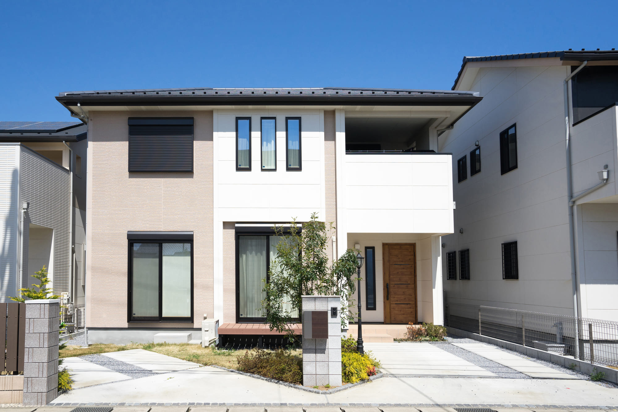 一戸建ての外観